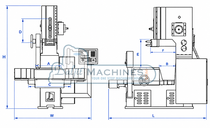 2 AXIS (X,Y) PLC / CNC - Extra Heavy Duty Slotting Machine